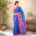 Bengal Tant Cotton Handloom Saree- Blue