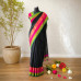 Classic Noir Mul Cotton Handloom Saree