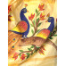 Designer Handpainted Kerala Mul Cotton Saree- Pastel Lemon Yellow