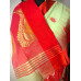 Dhakai Jamdani Pure Handloom Cotton Saree- Pista Green