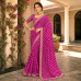 Fuchsia Pink Chiffon Lehariya Saree with Designer Embroidered blouse
