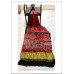 Pure Ajrakh Modal Gajji Handblock Print Saree- Red