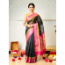 Gadwal Kota Saree- Black