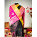 Gadwal Kota Saree- Black