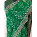 Green Pure Georgette Pittan Handwork Bandhani Saree
