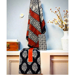 Hand Block Batik Print Cotton 3PC Dress Material 24