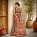 Kota Doria Pure Handloom Hand-block Print Saree- Maroon