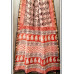 Kota Doria Pure Handloom Hand-block Print Saree- Maroon