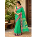 Pochampally Ikat Pure Handloom Mercerised Cotton Saree- Green