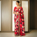 Pure Gajji Silk Saree with Digital Floral Print