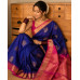 Pure Handloom Kancheepuram Silk Saree -Blue