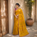 Pure Handloom Kanchi Cotton Saree- Olive