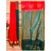 Pure Handloom Red Banarasi Silk Saree- Silk Mark Certified