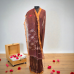 Pure Handloom Tissue Linen Saree- Brown