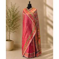 Pure Kani Silk Handloom Saree- Soft Lavender
