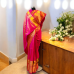 Pure Kanjivaram Silk Saree- Rani Pink