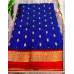 Pure Kanjivaram Silk Saree – Royal Blue Zari Woven