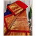 Pure Kanjivaram Silk Saree – Royal Blue Zari Woven