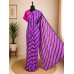 Purple & Rani Pink Designer Leheriya Saree