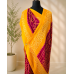 Rajputi Chiffon Bandhani Saree- Red
