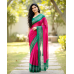 Rajputi Chiffon Bandhani Saree- Red