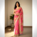 Rajputi Royal Georgette Saree- Pink