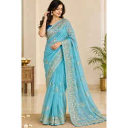 Rajputi Royal Simmer Chiffon Heavy Gotta Patti Saree