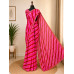 Rani Pink Designer Chiffon Leheriya Saree