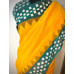 Sunflower Yellow Pure Handwoven Ikkat Cotton Saree